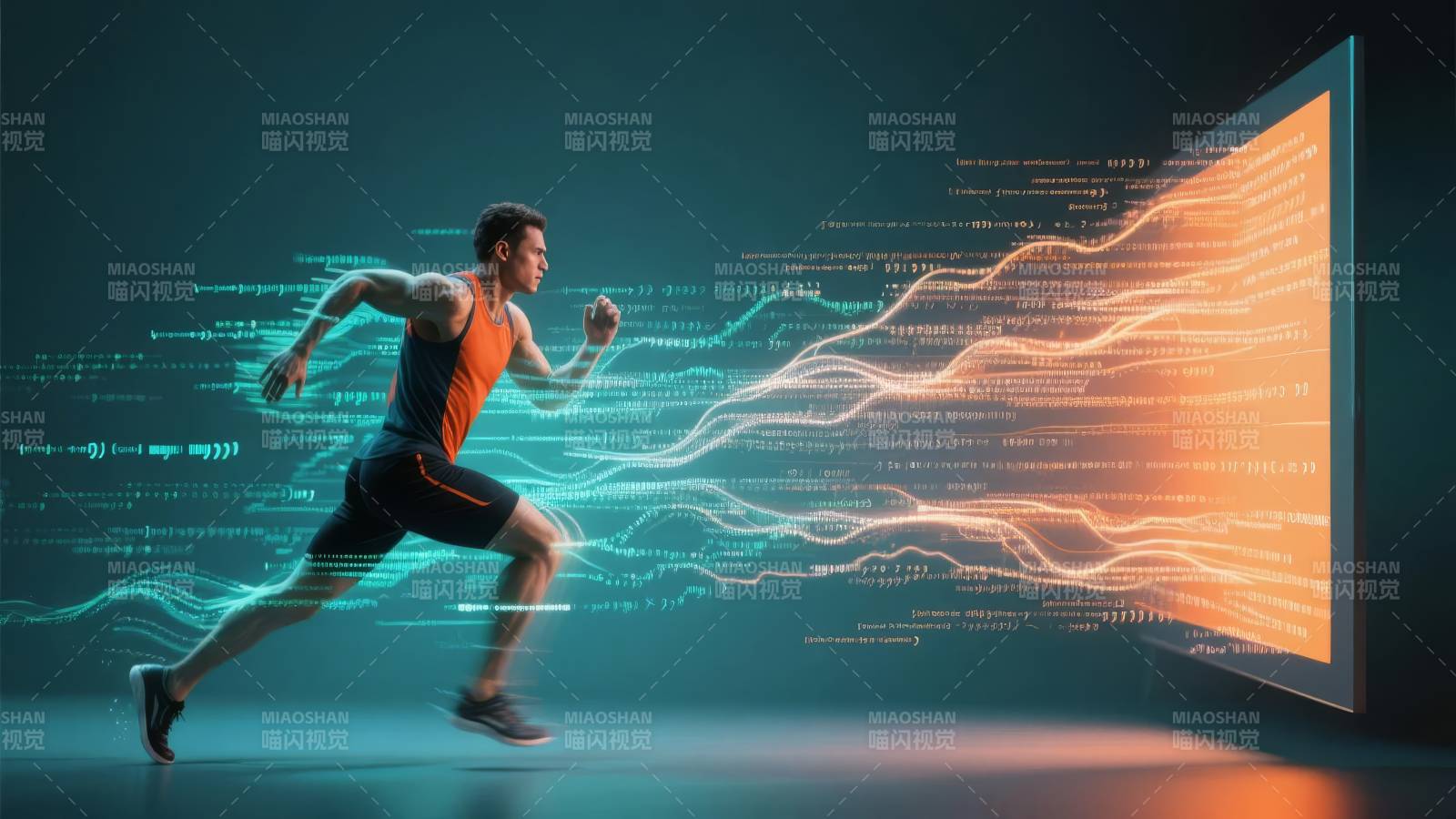 科技赋能奔跑图片