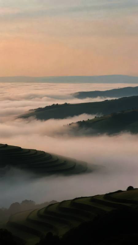 云海梯田晨曦图片
