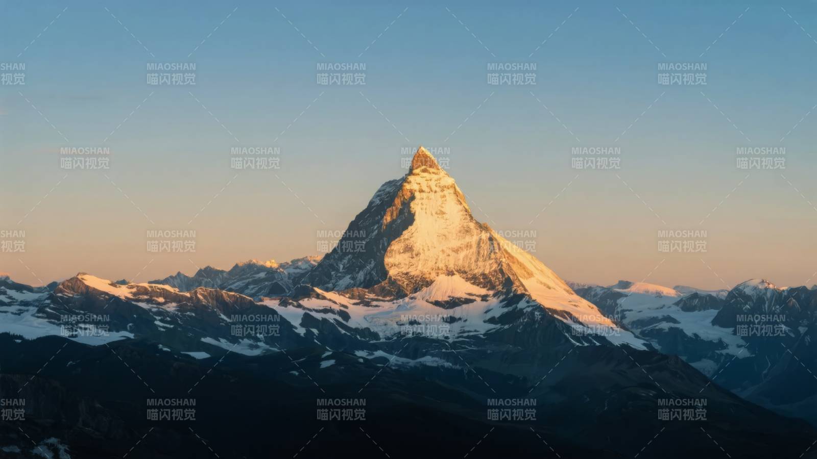 马特洪峰日出美景图片