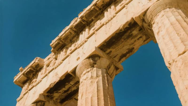 古希腊神庙遗迹图片