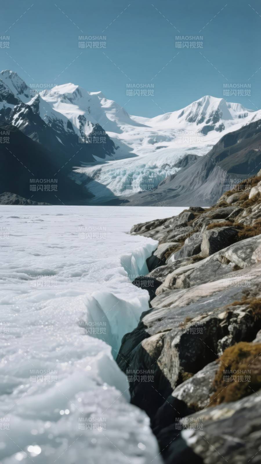 冰川雪山风光图片