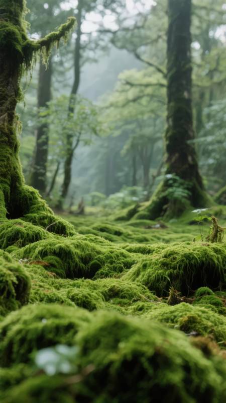 幽林绿毯图片