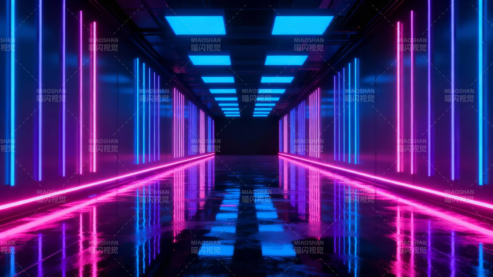 霓虹走廊图片