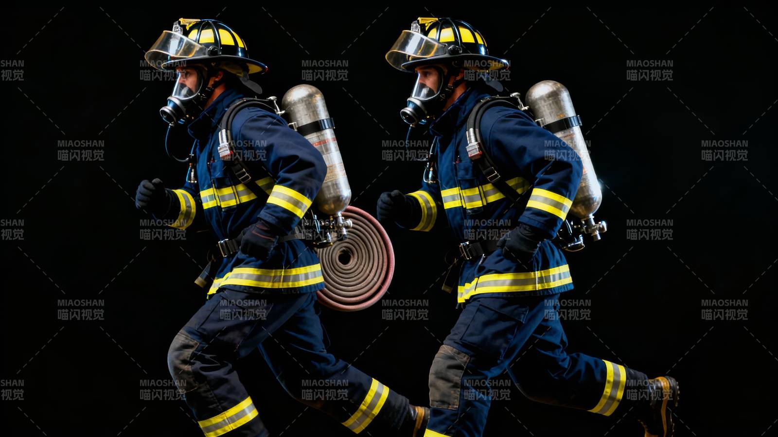 消防员紧急救援图片