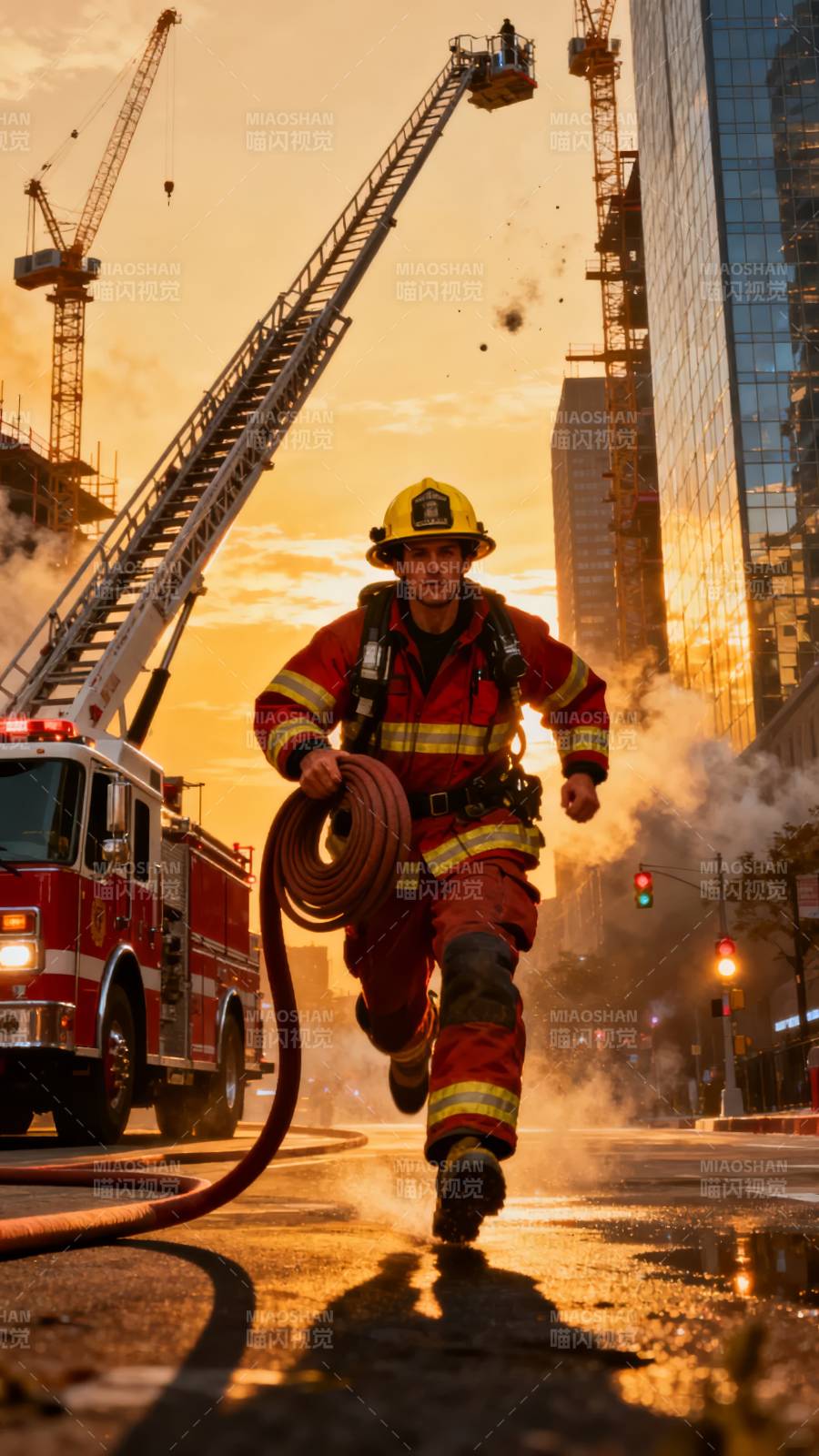 火场救援瞬间图片