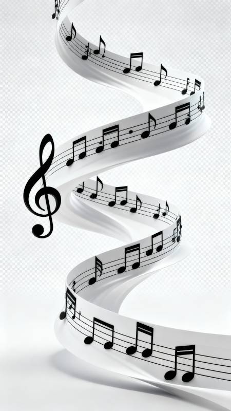 乐符飘舞图片