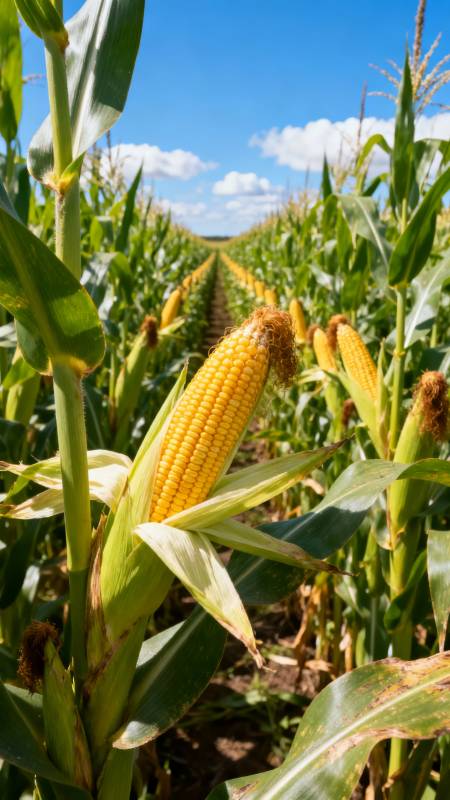 金黄玉米田图片