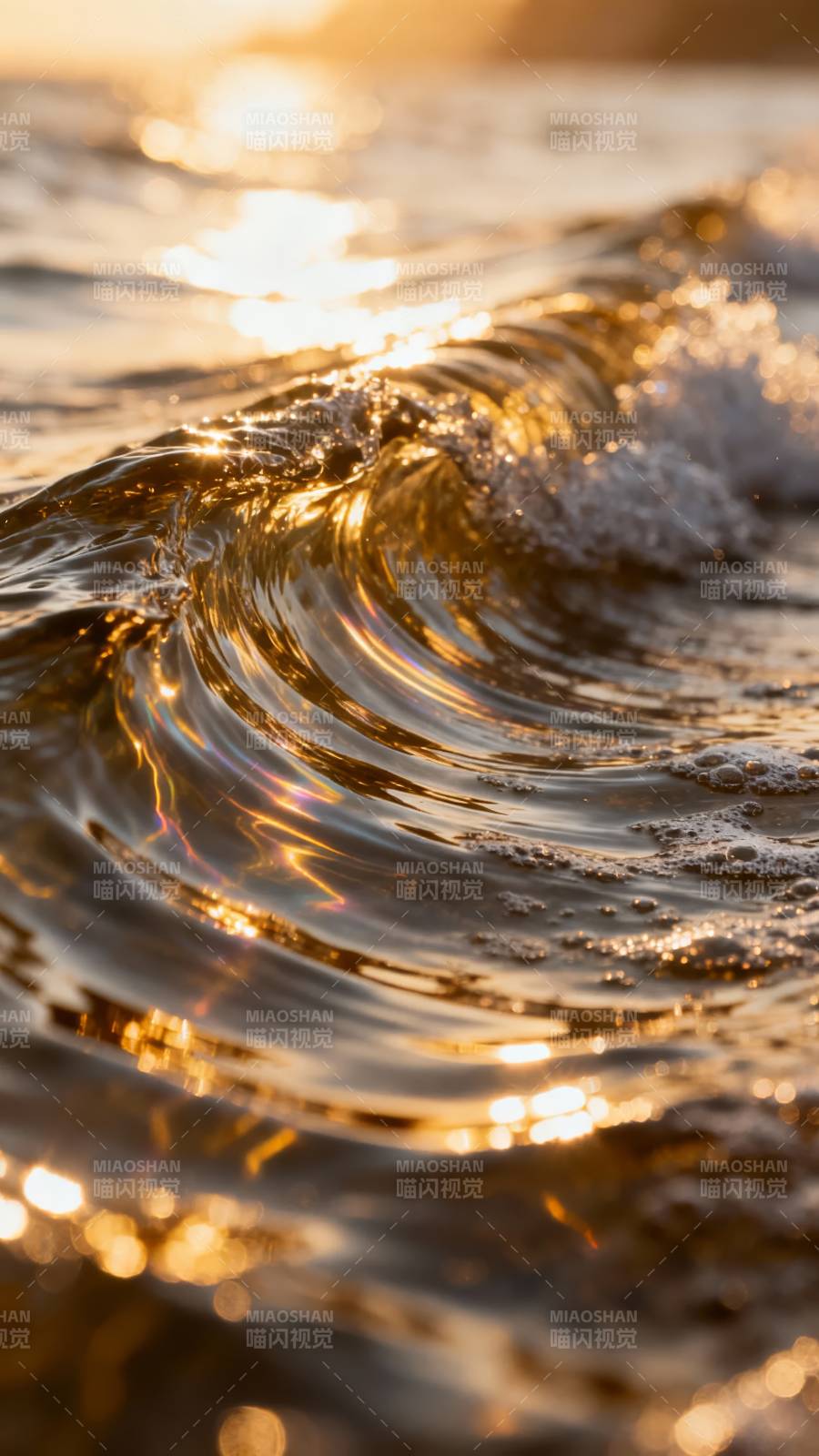 金色波浪图片