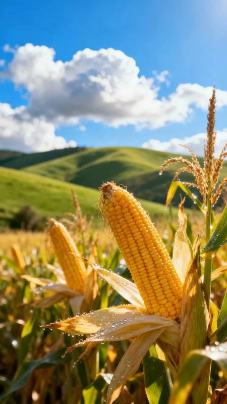 金秋玉米田图片