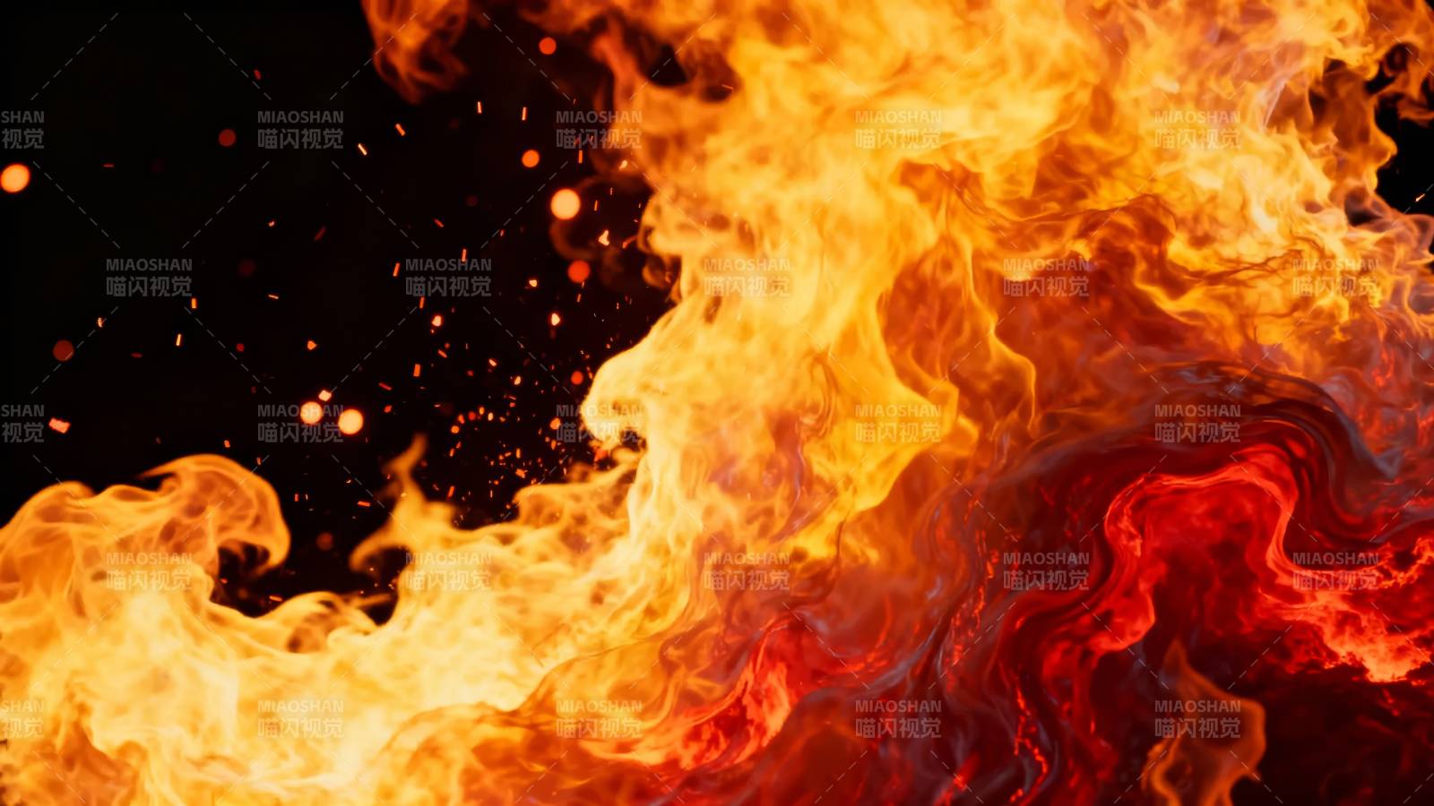 烈焰翻腾图片