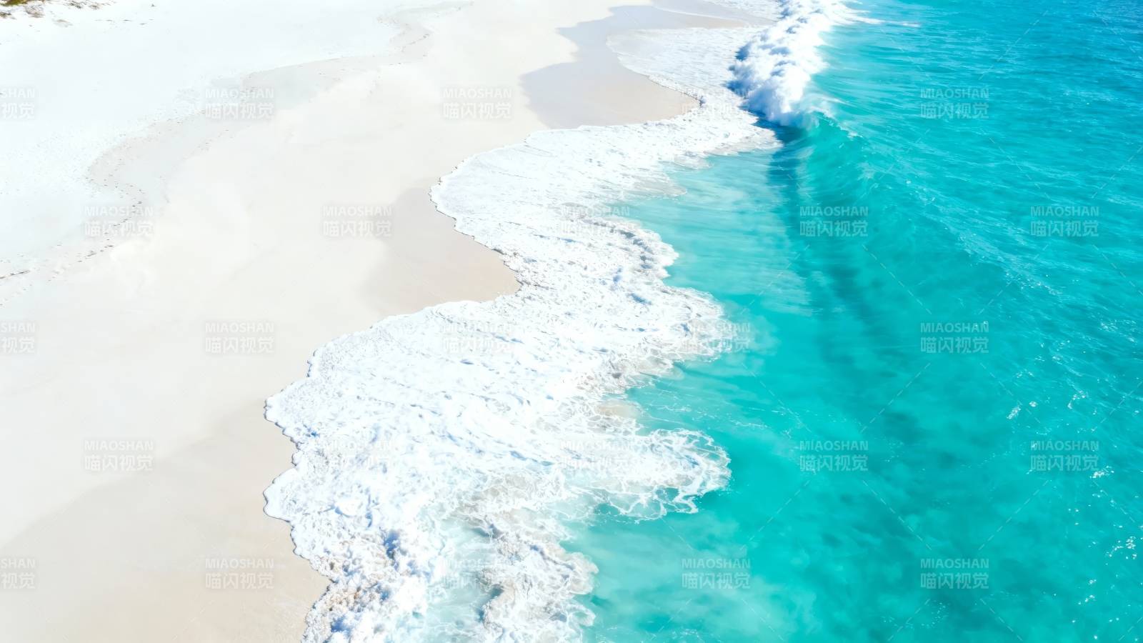 碧海白沙 浪花轻舞图片