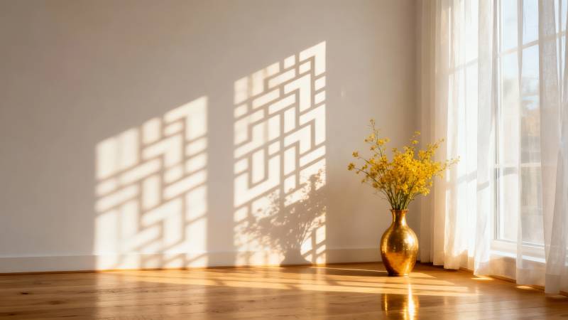 光影中的静谧角落图片