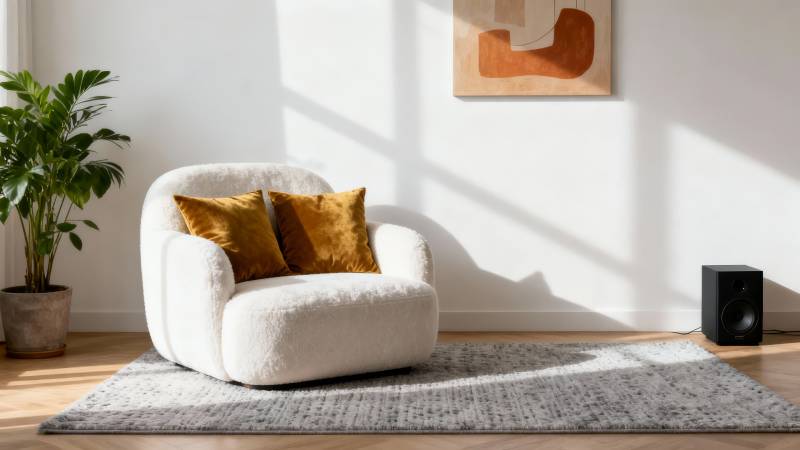 温馨客厅一角图片