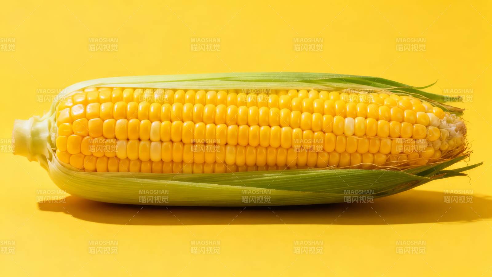 金黄玉米鲜嫩可口图片