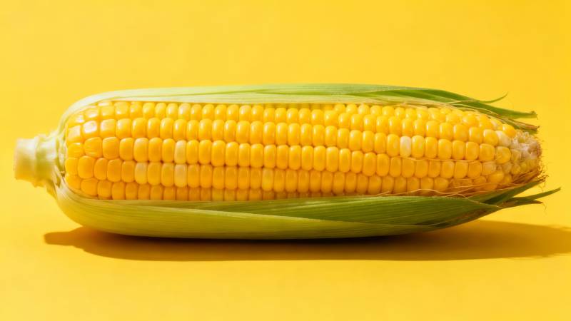 金黄玉米鲜嫩可口图片