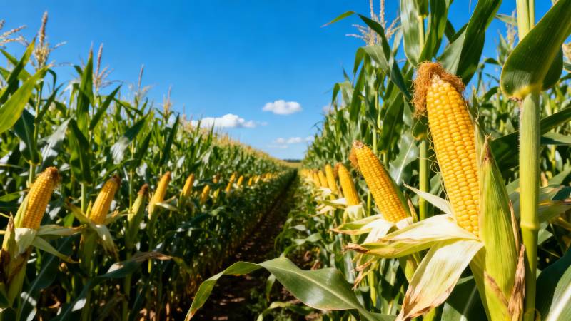 金黄玉米田图片