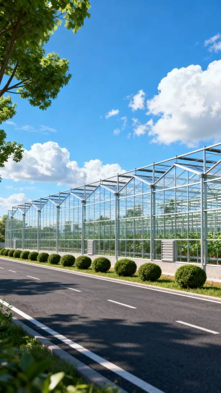 温室长廊 绿意盎然图片