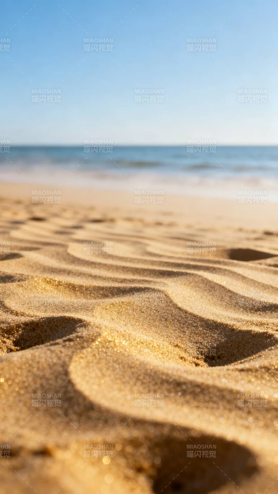 金色沙滩波纹图片