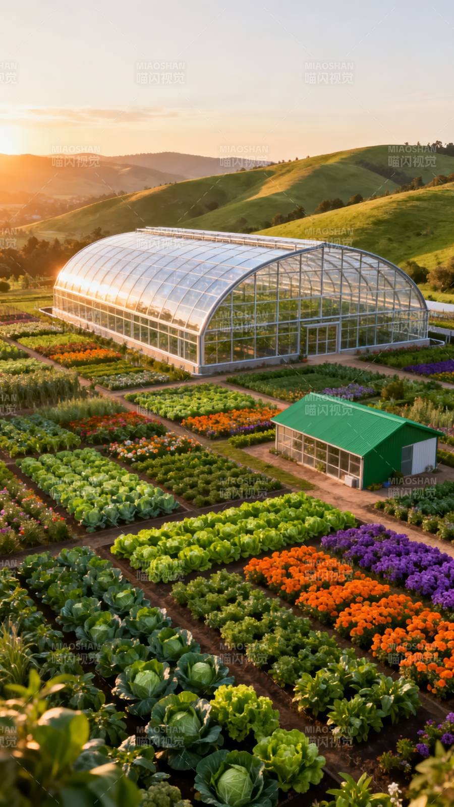 田园温室风光图片