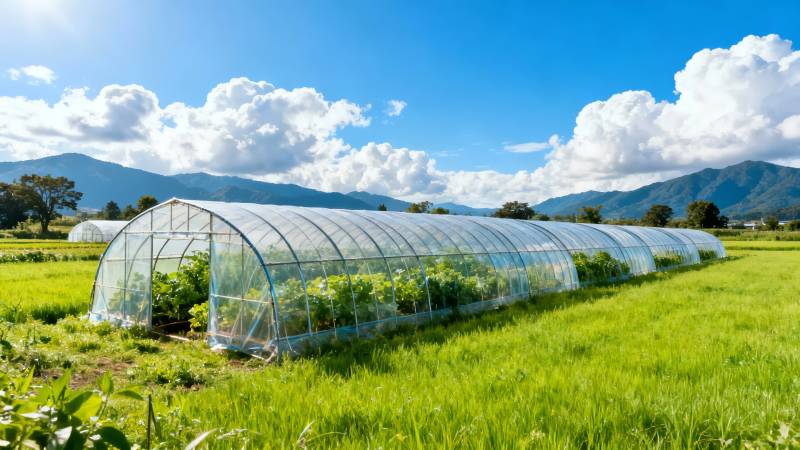 田园温室风光图片