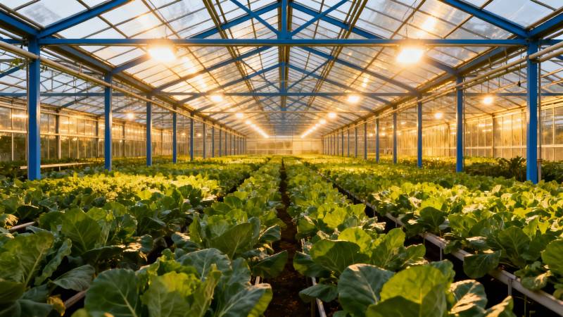 温室蔬菜种植园图片