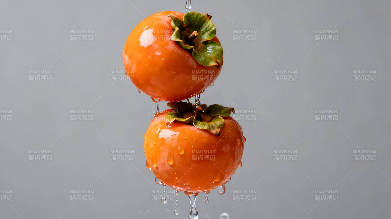 柿子滴水瞬间图片