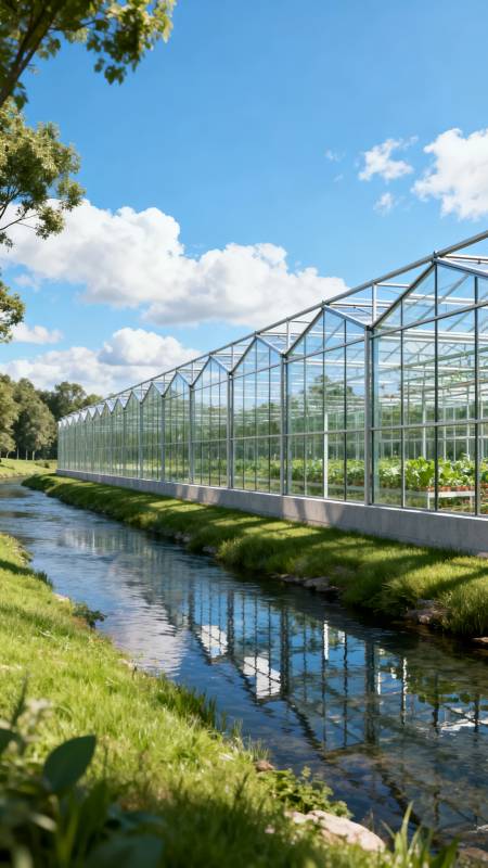 温室映水 绿意盎然图片