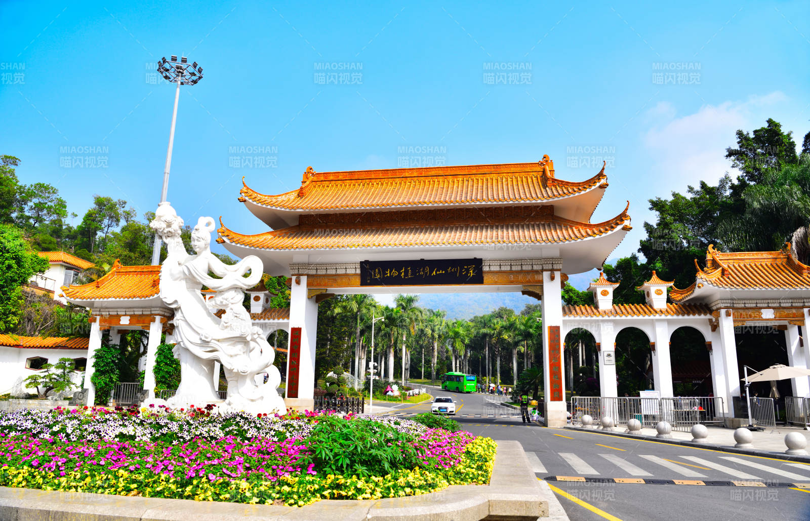 园林入口风光图片