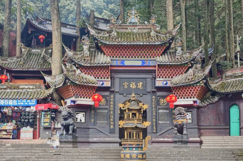 建福宫古刹风光图片