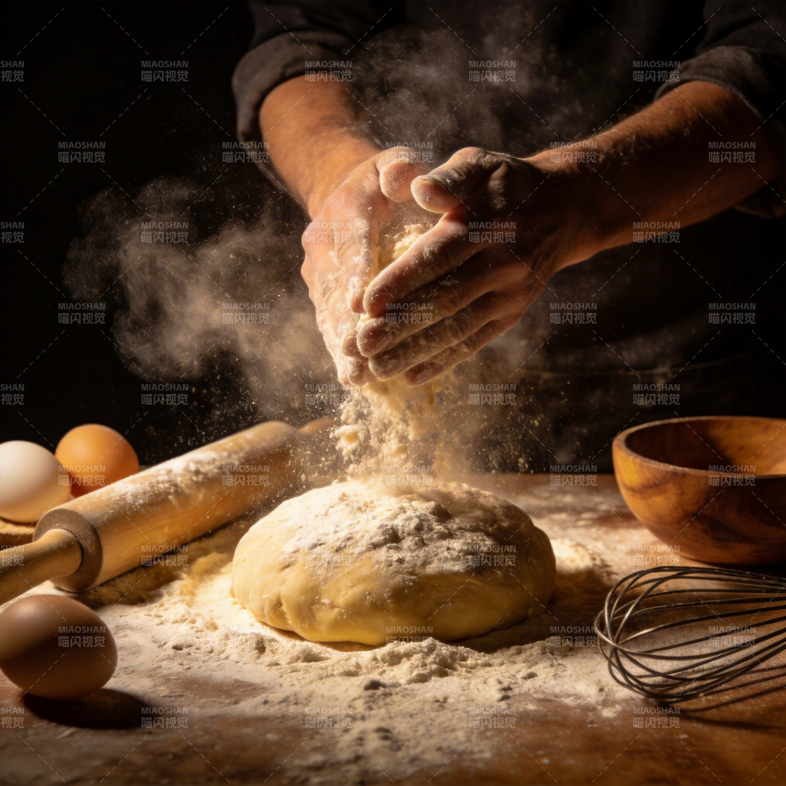 揉面瞬间图片