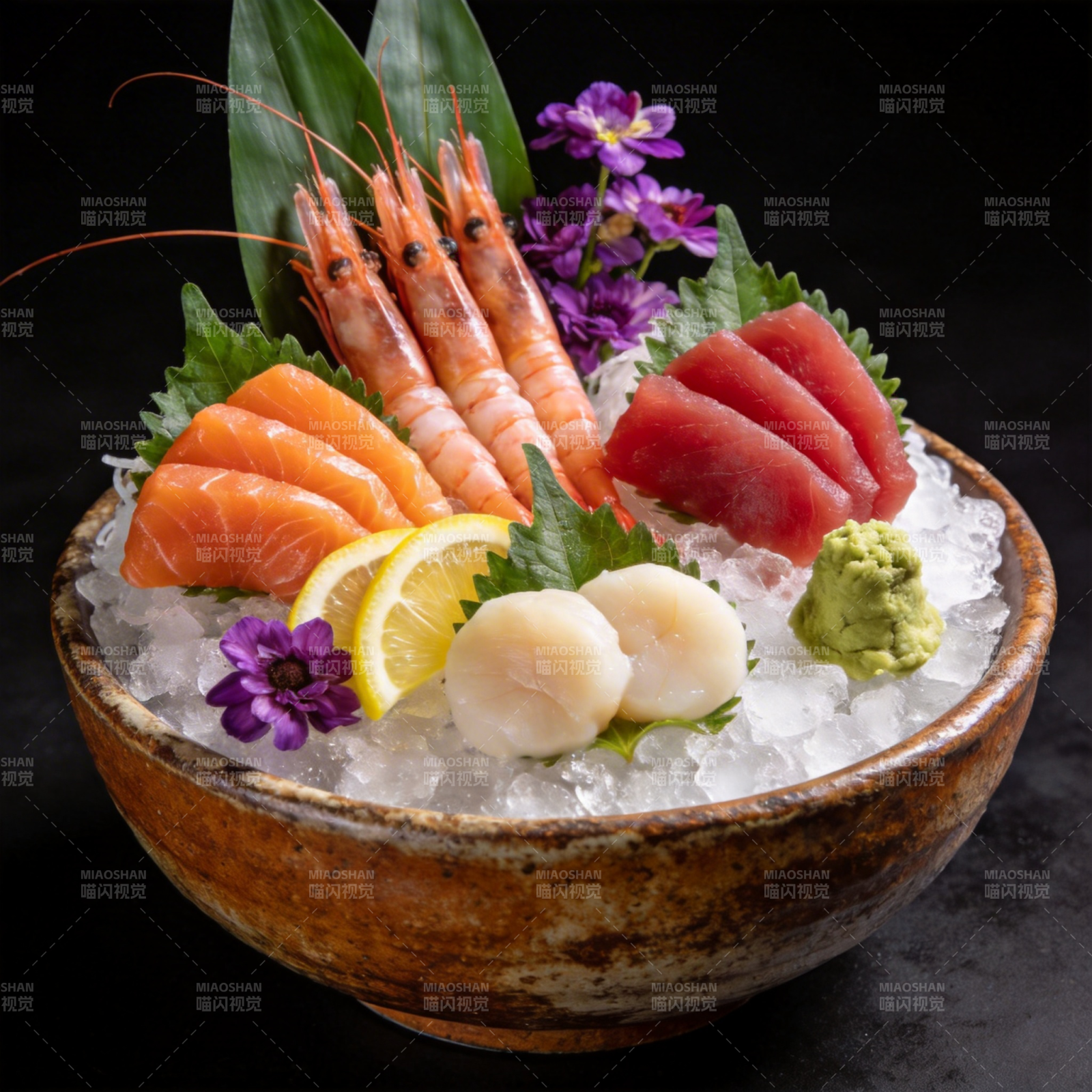 冰镇刺身拼盘图片