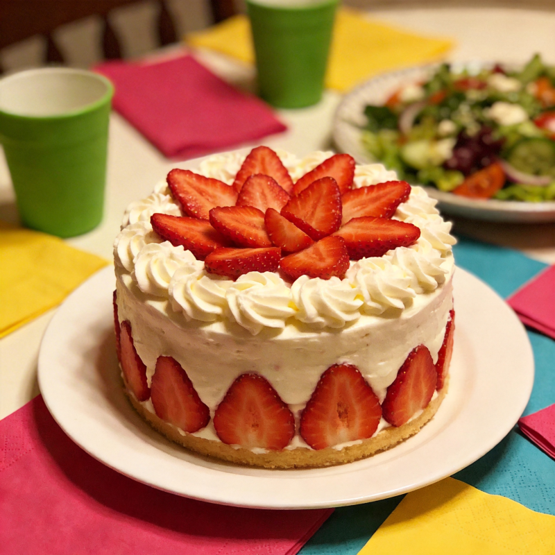 草莓奶油蛋糕图片