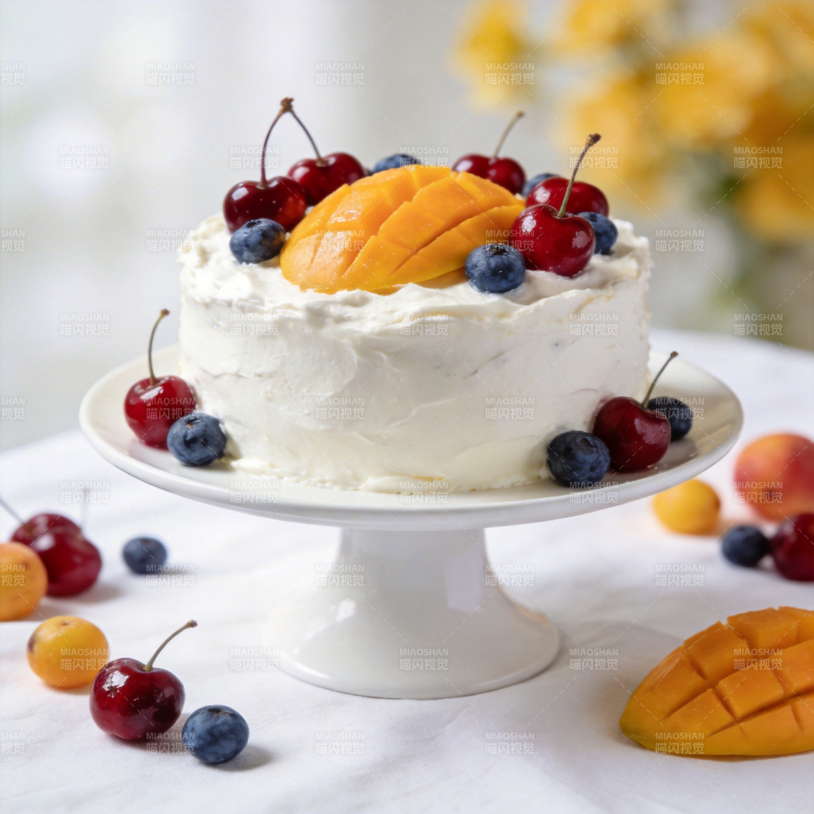 水果奶油蛋糕图片
