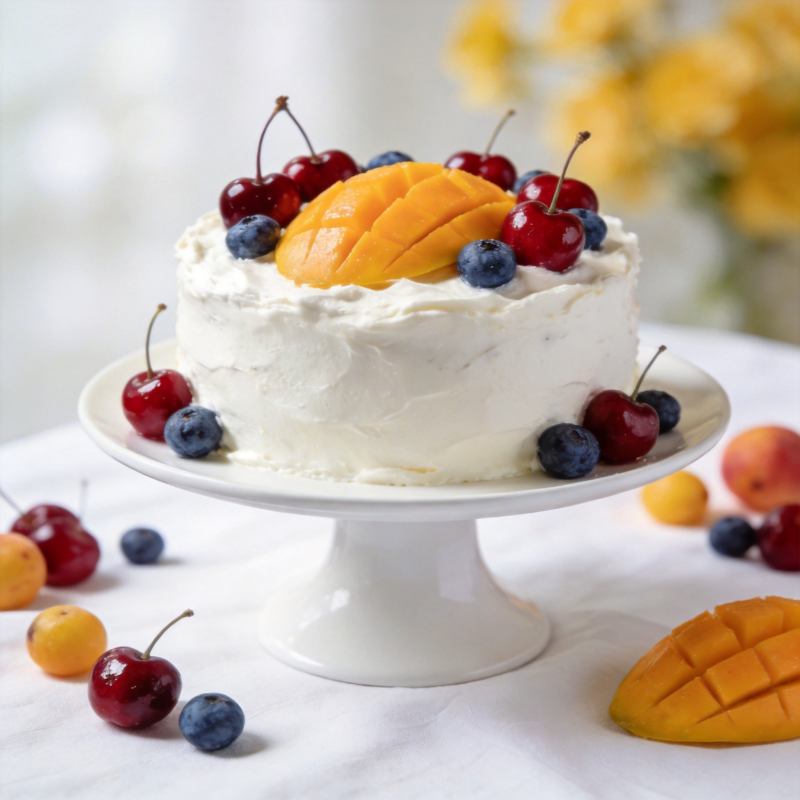 水果奶油蛋糕图片