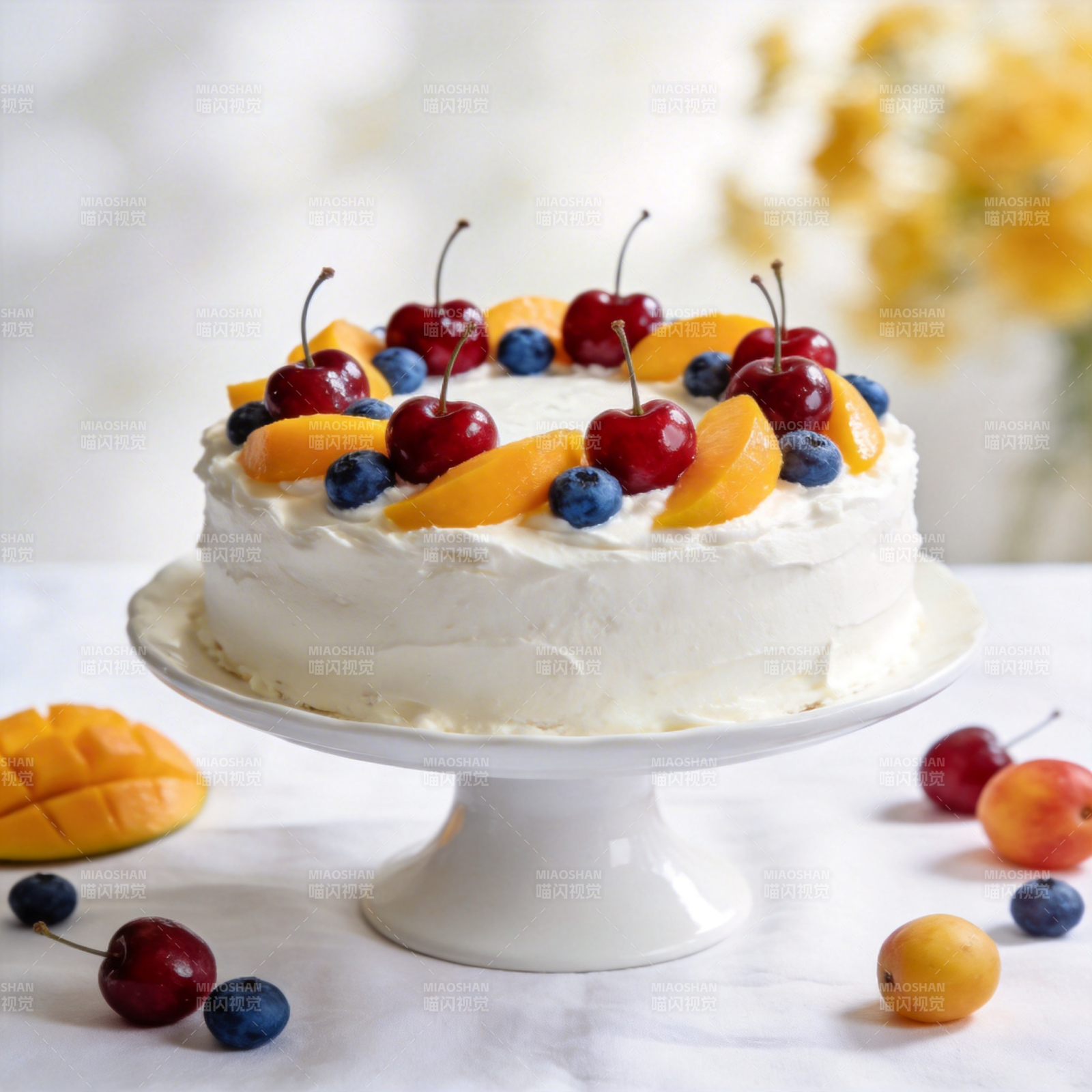 水果奶油蛋糕图片