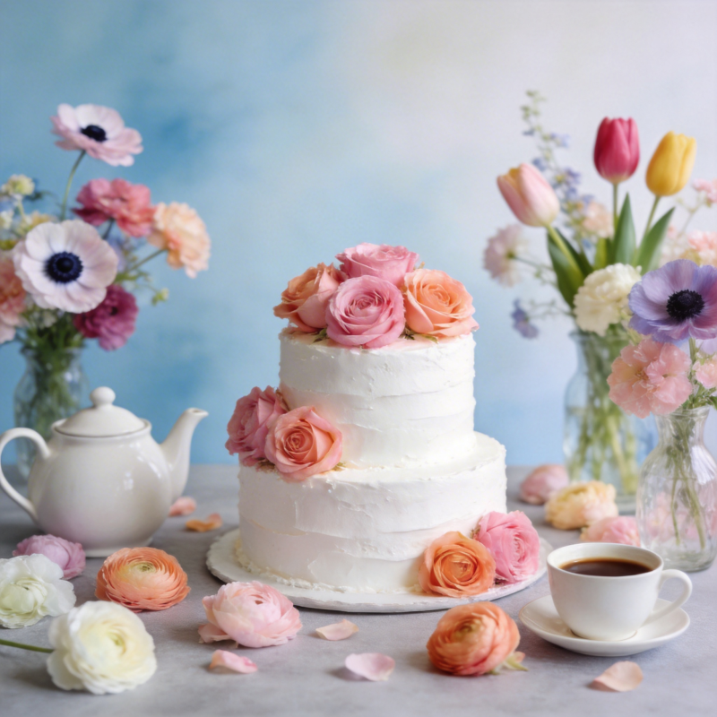 花漾双层蛋糕图片