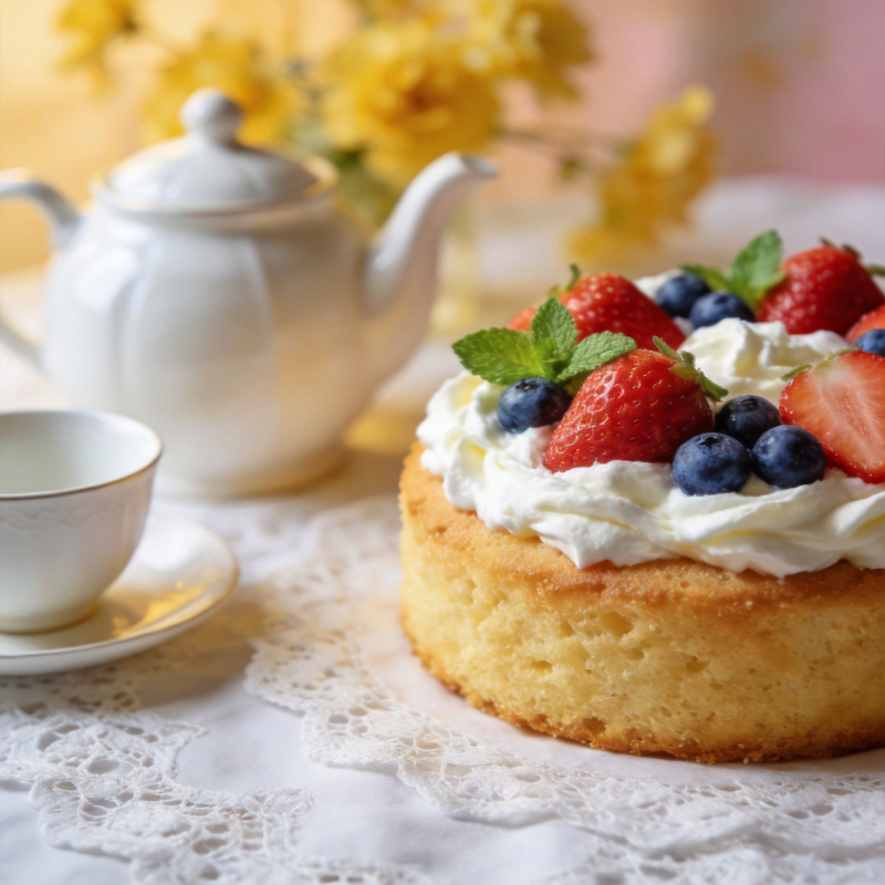 莓果奶油蛋糕图片