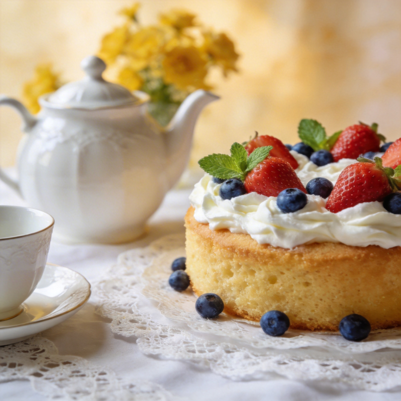 莓果奶油蛋糕图片