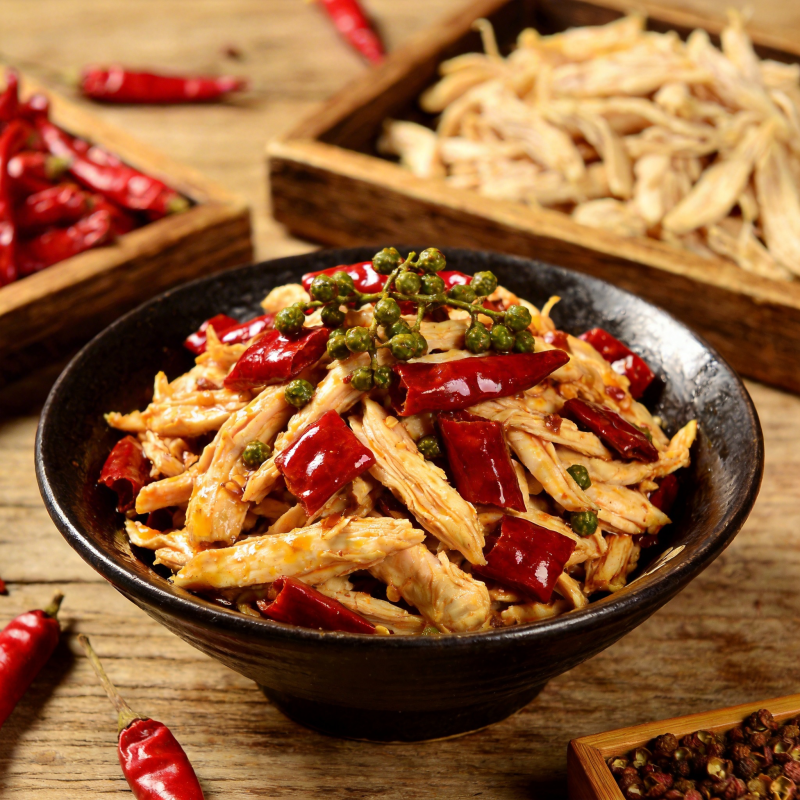麻辣鸡丝图片