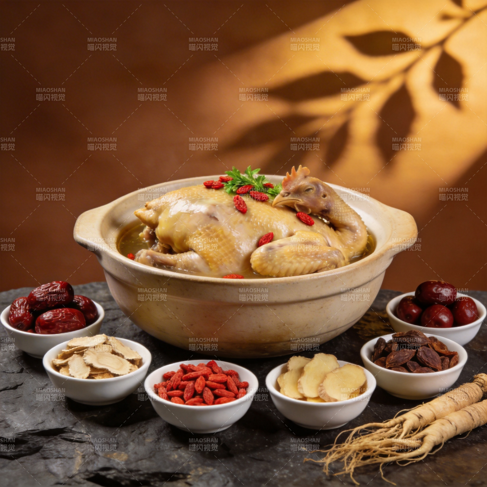 参鸡汤养生佳品图片