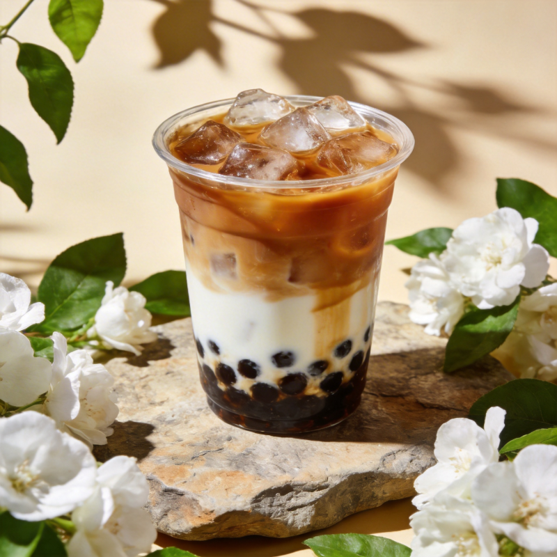 冰爽珍珠奶茶图片