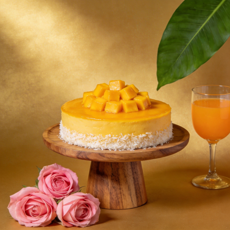 芒果慕斯蛋糕图片