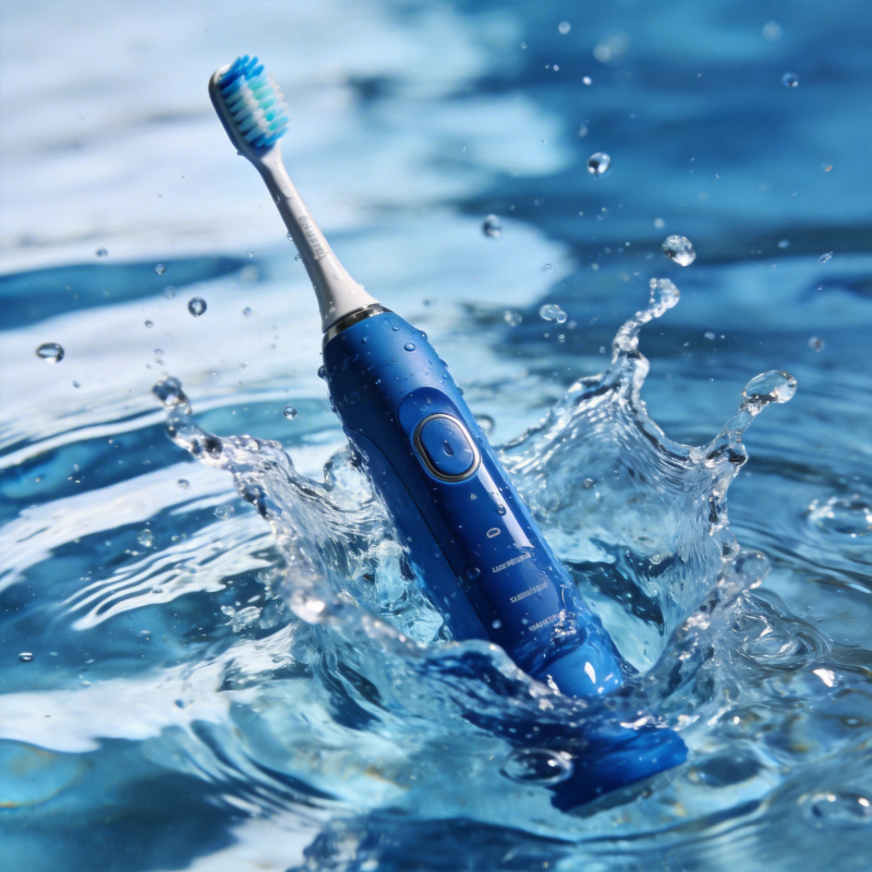 电动牙刷戏水图片