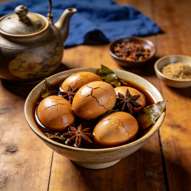 茶叶蛋香浓诱人图片