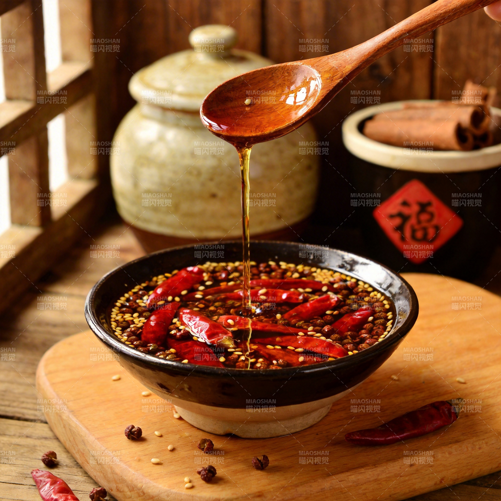 麻辣油泼辣子图片