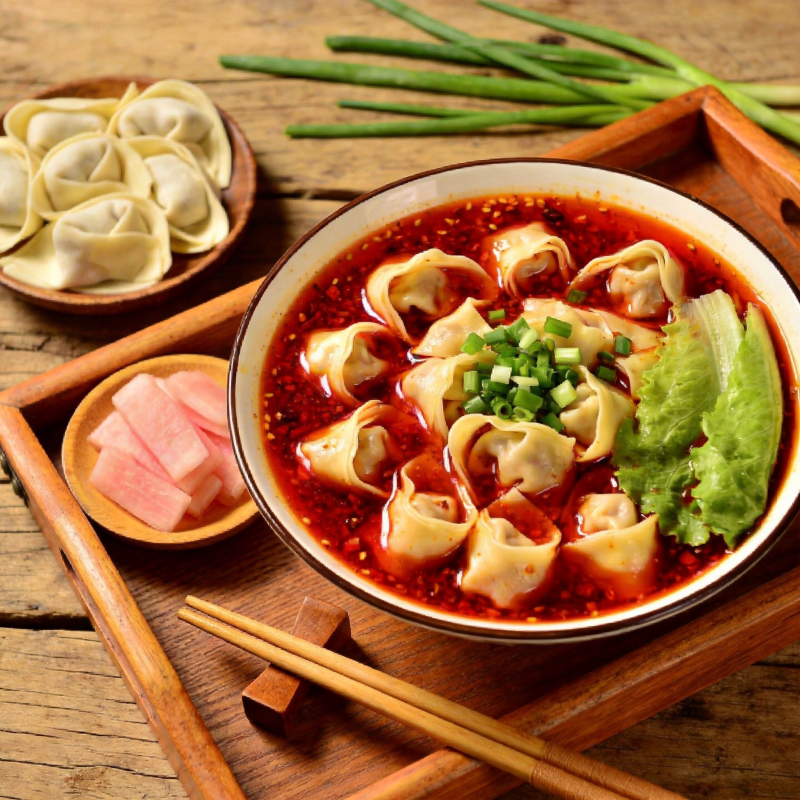 麻辣馄饨配菜图片