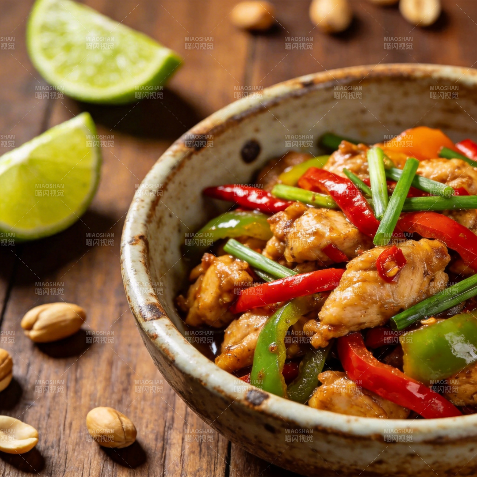 泰式鸡肉炒菜图片