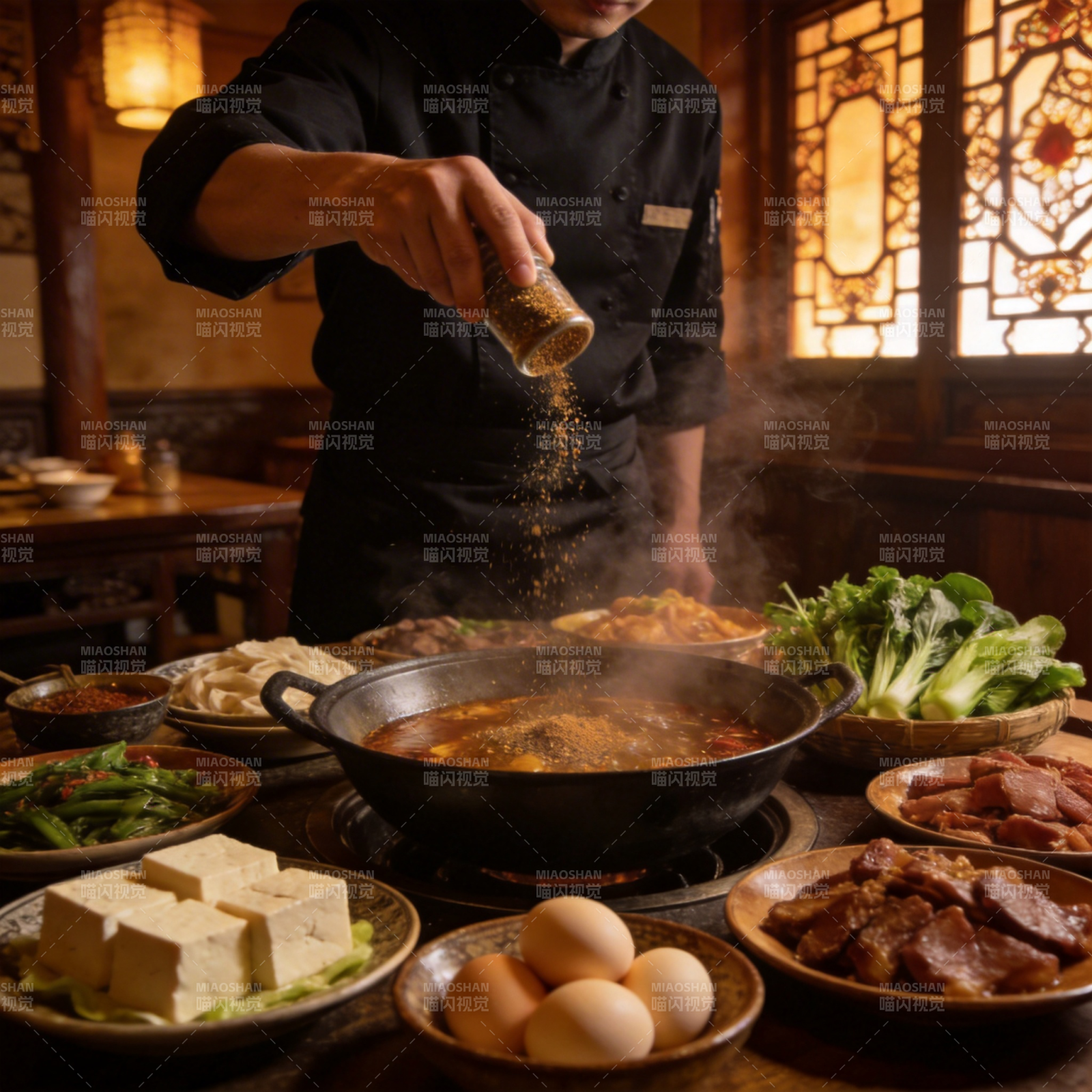 火锅盛宴 香气四溢图片
