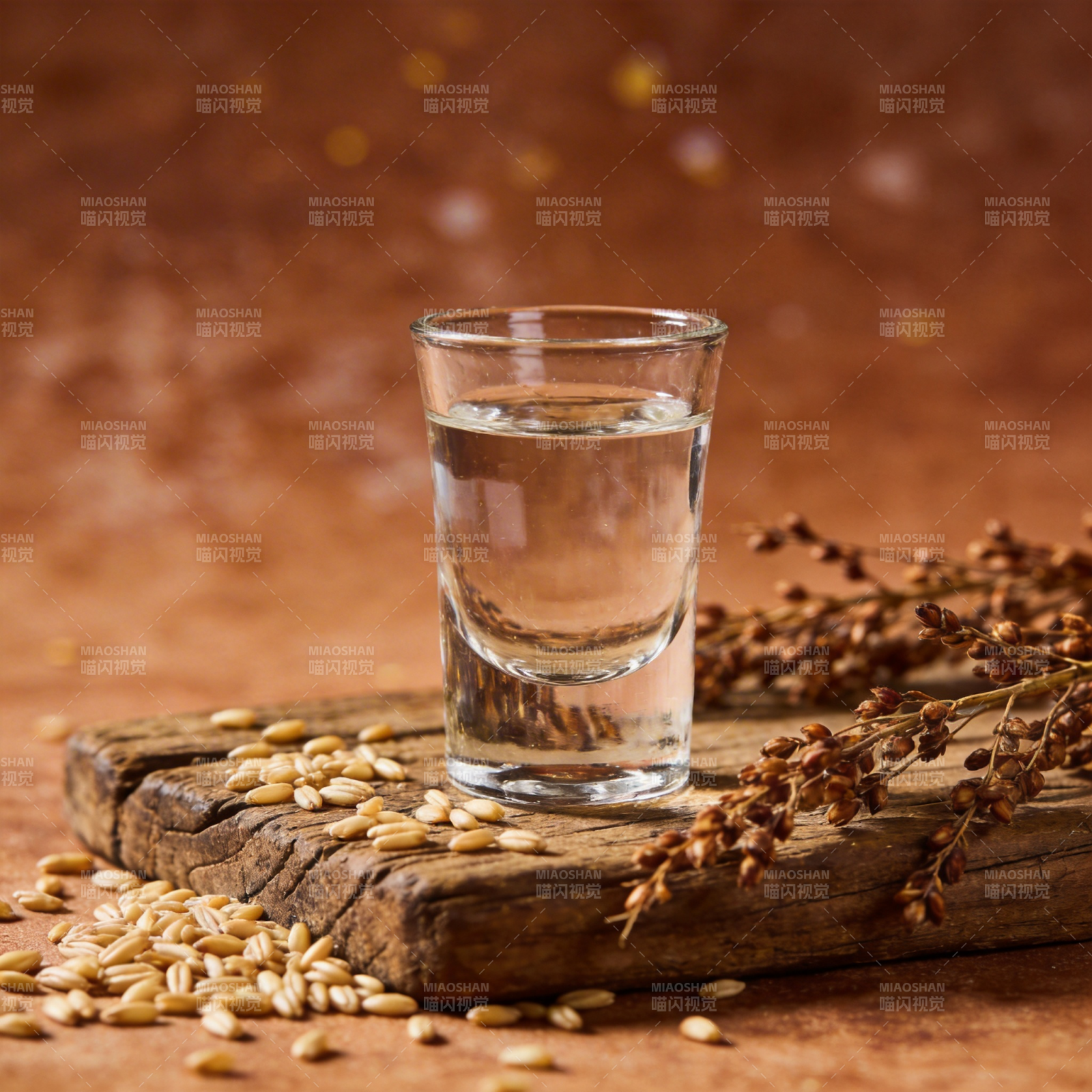 清酒与谷物图片
