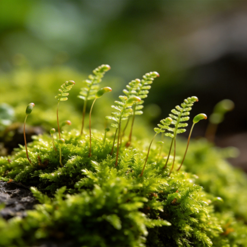 青苔生机盎然图片